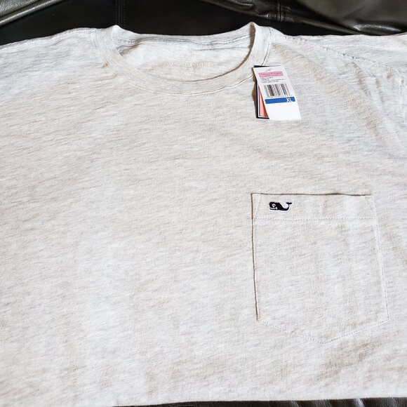 Vineyard Vines Men's Heather Gray Pocket Tee - XL - NWT - Picture 3 of 6